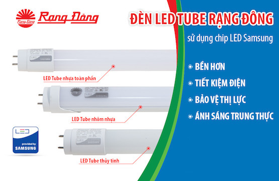 Điểm bán bộ đèn LED Tube T5 16W Rạng đông tại TP HCM